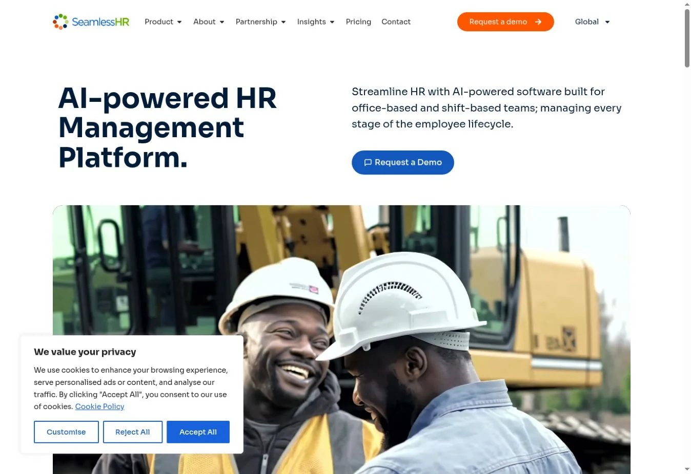 Screenshot of seamlesshr.com